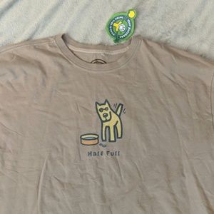 Life's good "half full" XL tee